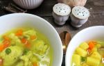 Суп с клецками из манки, рецепт с фото