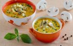Сырный суп с плавленным сыром и шампиньонами рецепт