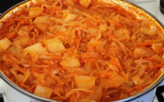 Овощное рагу с картошкой и капустой, рецепт с фото