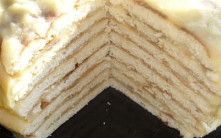 Торт с заварным кремом на сковороде, рецепт с фото