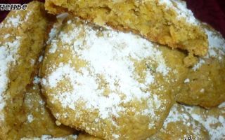 Печенье из тыквы и овсяных хлопьев постный рецепт с фото