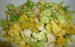 Салат из пекинской капусты, курицы и ананаса рецепт