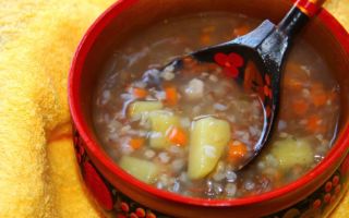 Гречневый суп без мяса рецепт с фото