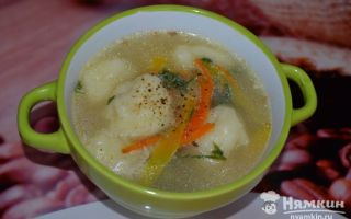 Куриный суп с картофельными клёцками, рецепт с фото