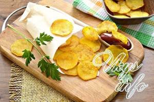 Картофельные чипсы в духовке, рецепты с фото в домашних условиях6